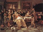 Jan Steen The Bean Feast oil painting reproduction